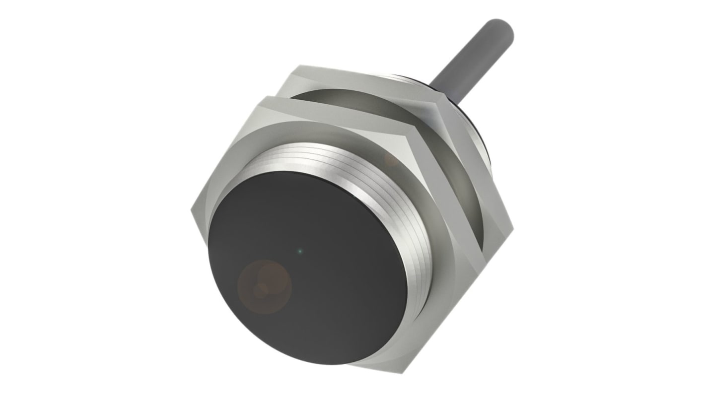 BALLUFF BES Series Inductive Barrel-Style Inductive Proximity Sensor, M30 x 1.5, 10mm Detection, NPN Output, 10