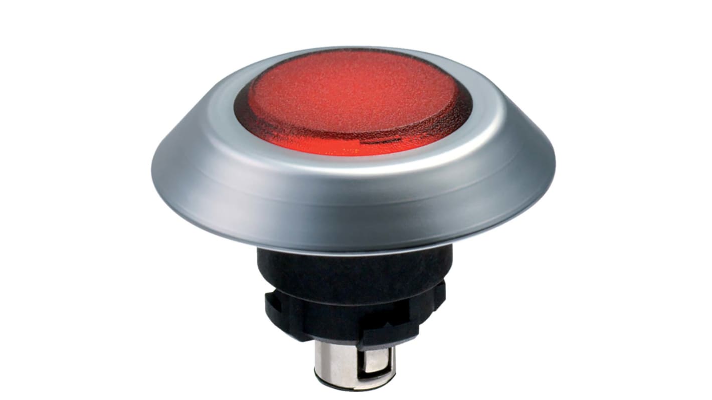 KA Schmersal NMLRT Series Red Illuminated Push Button, Momentary Actuation, 22.3mm Cutout