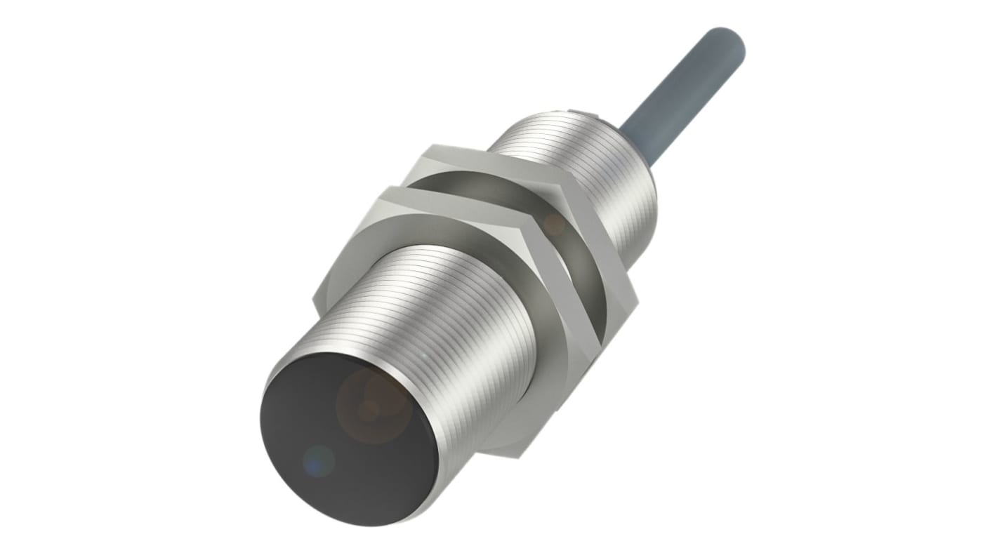 BALLUFF BES Series Inductive Barrel-Style Inductive Proximity Sensor, M18 x 1, 8mm Detection, NPN Output, 10 →