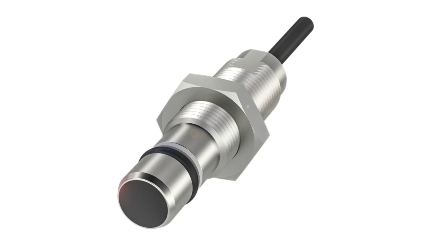 BALLUFF BES Series Inductive Barrel-Style Inductive Proximity Sensor, M12 x 1, 1.5mm Detection, PNP Output, 10 →