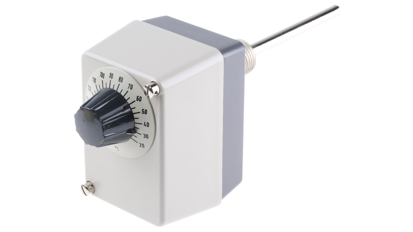 Jumo Capillary Thermostat, +150°C Max, NO/NC, Manual Reset, Surface Mount