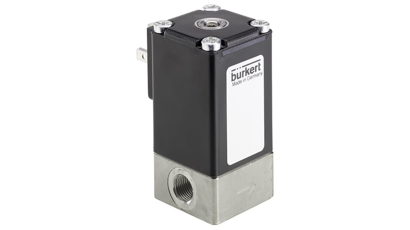 Burkert Proportional Solenoid Valve 239080, 2 port(s) , NC, 24 V dc, 1/4in