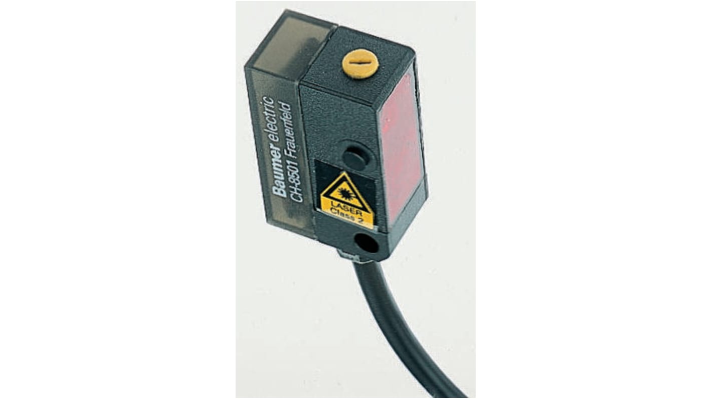 Baumer Diffuse Photoelectric Sensor, Block Sensor, 22 mm → 130 mm Detection Range