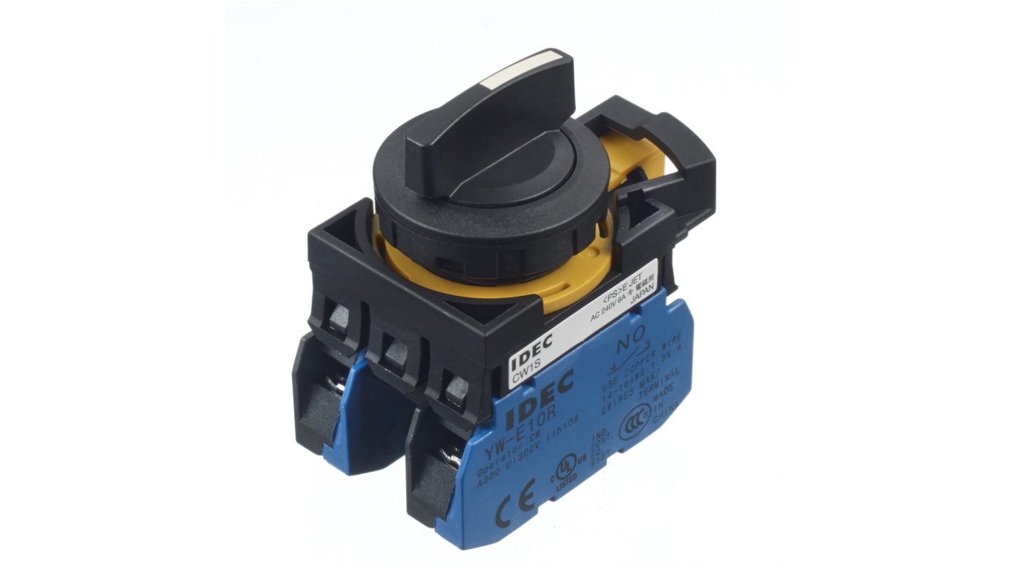 Idec 3 Position Selector Switch - (2NO) 22mm Cutout Diameter