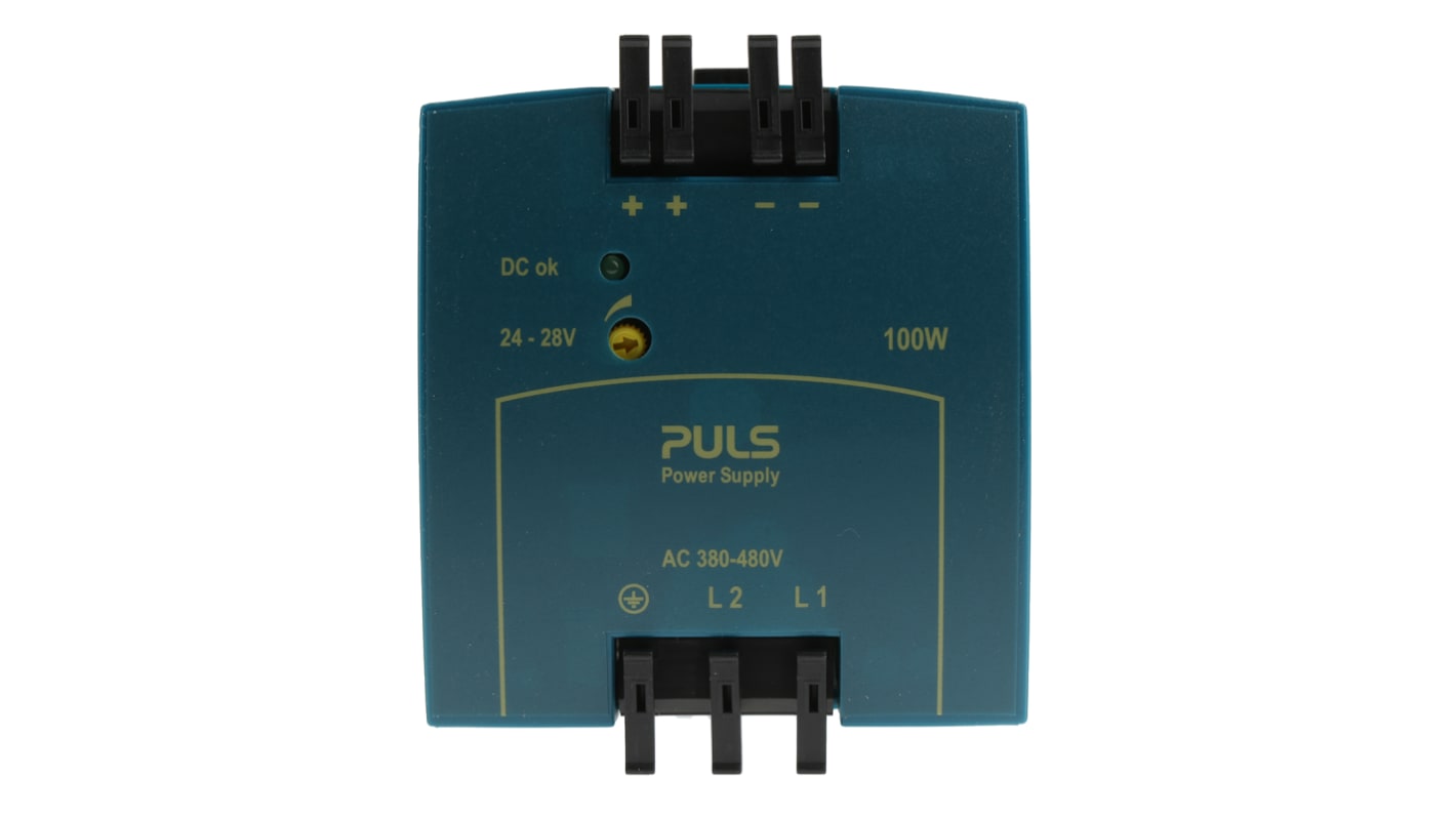 PULS MiniLine MLY Switch Mode DIN Rail Power Supply, 380 → 480V ac ac Input, 24V dc dc Output, 4.2A Output, 100W