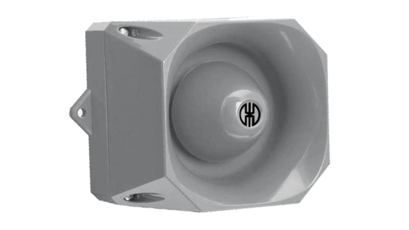 Werma 141 Series Grey 32-Tone Electronic Sounder, 9 → 60 V, 105dB at 1 Metre, IP65