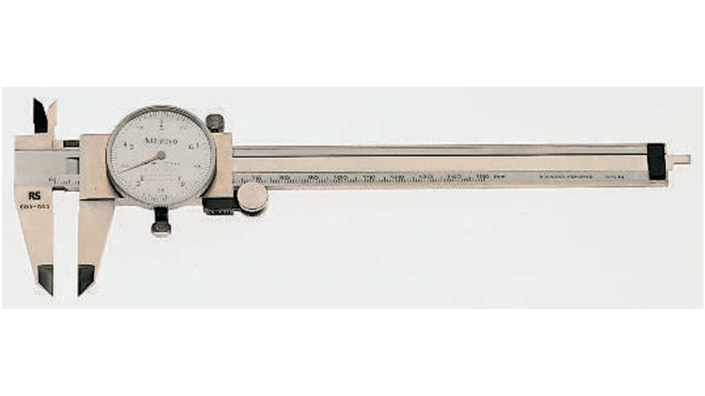 Mitutoyo 200mm Dial Caliper 0.02 mm Resolution, Metric & Imperial