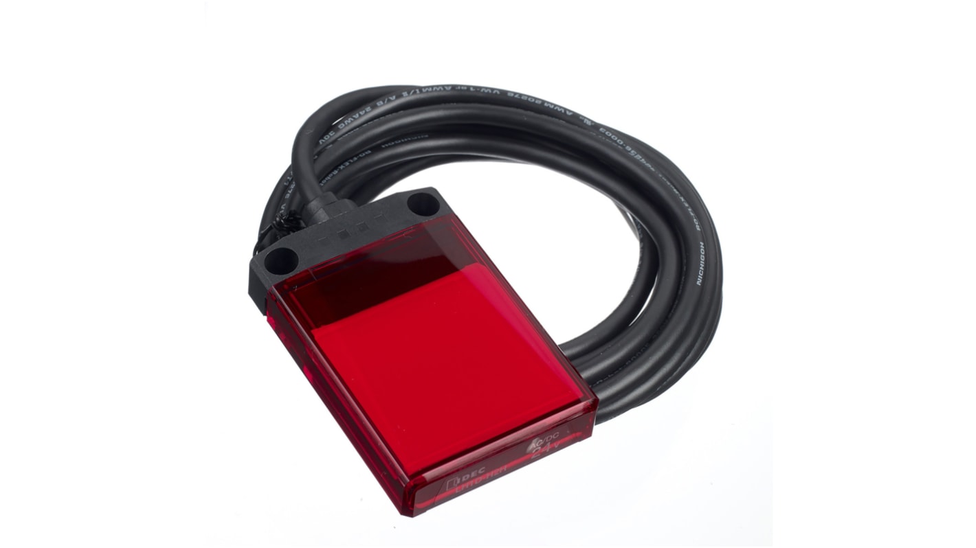 Idec Red Panel Mount Indicator, 24 V ac/dc, 24V dc, IP67