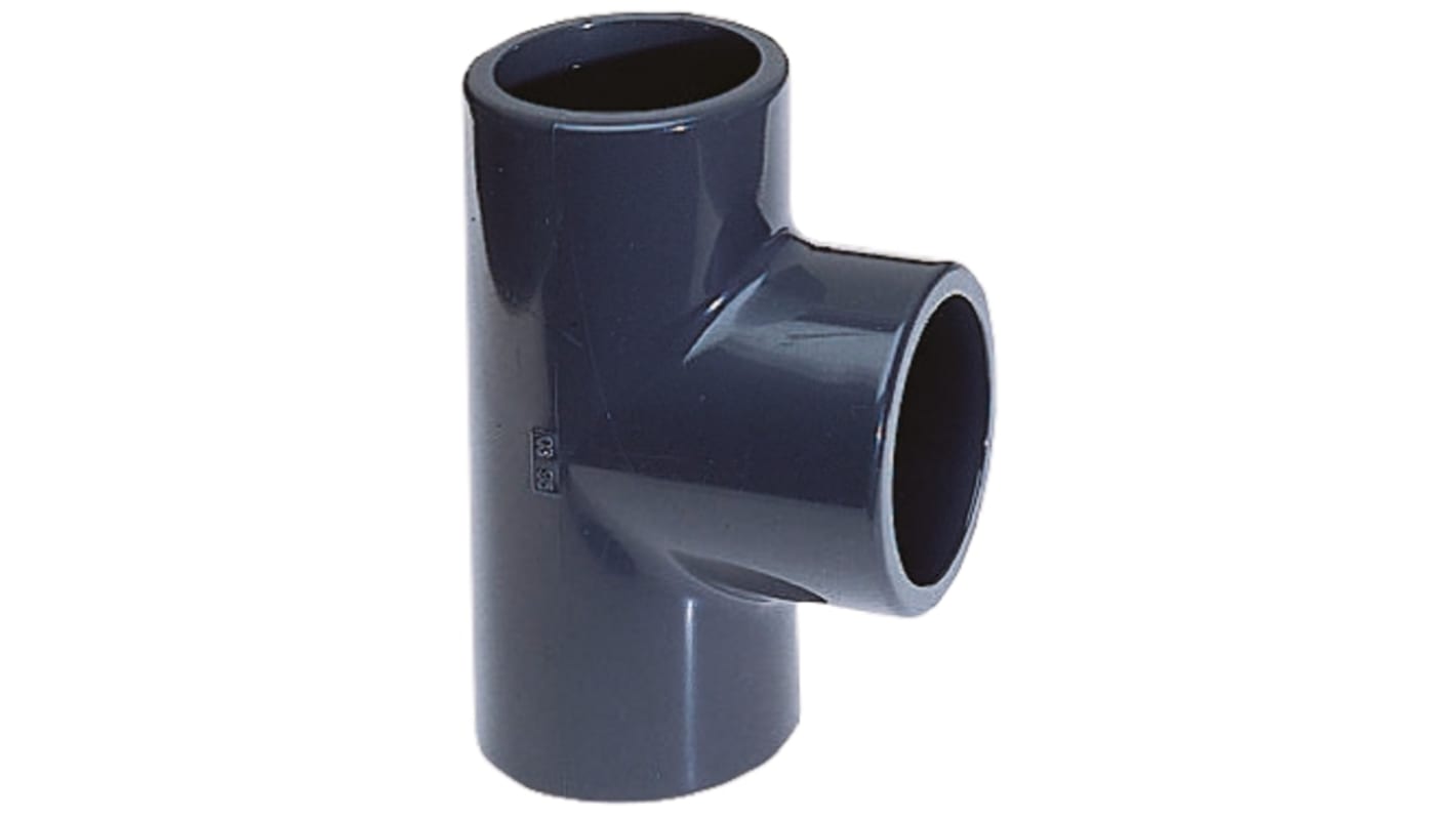 Georg Fischer 90° Equal Tee PVC Pipe Fitting, 20mm