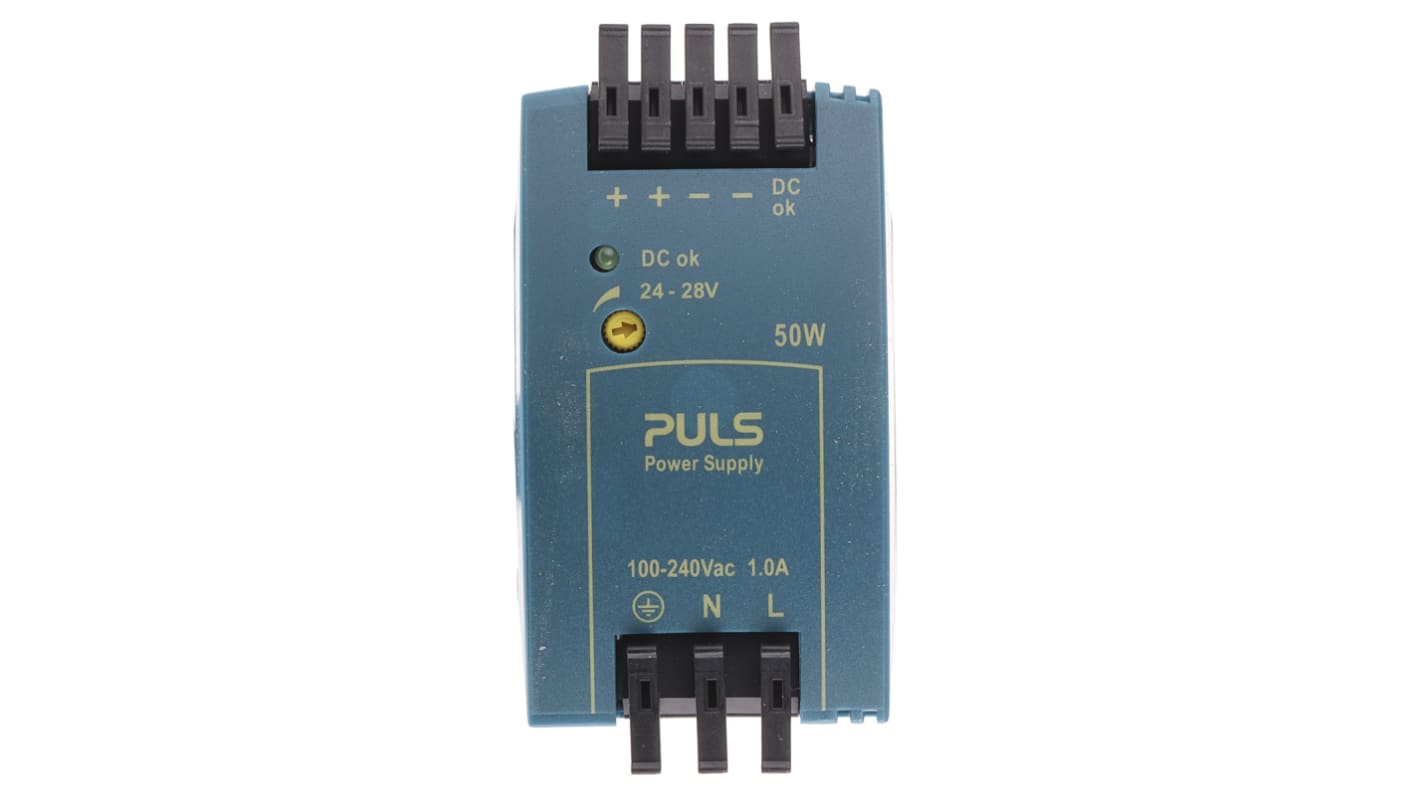 PULS MiniLine MLY Switch Mode DIN Rail Power Supply, 100 → 240V ac ac, dc Input, 24V dc dc Output, 2.1A Output,