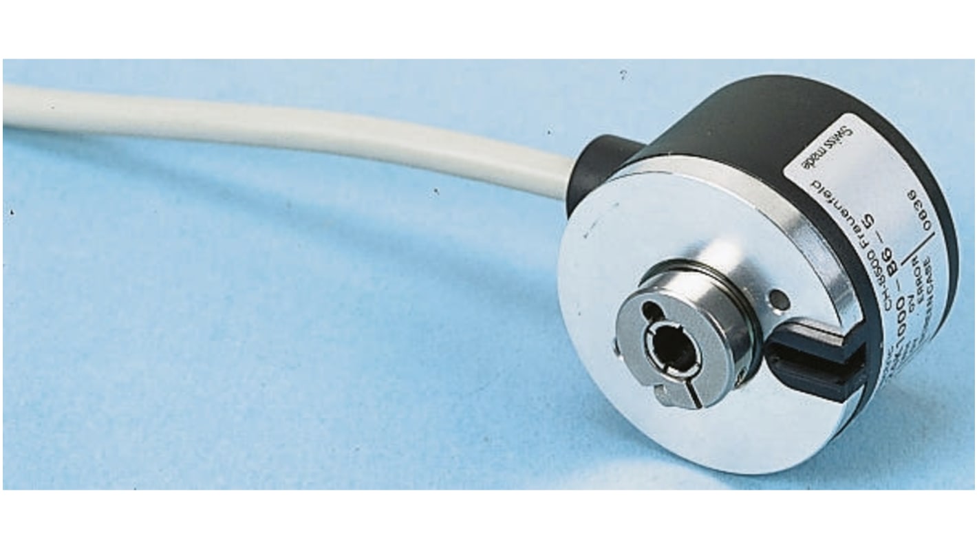 Baumer BHK Series Optical Incremental Encoder, 100 ppr, HTL/Push Pull Signal, Hollow Type, 6mm Shaft