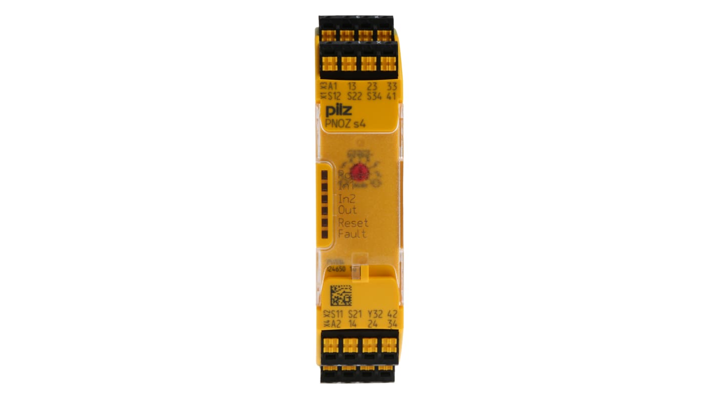 Pilz Dual-Channel Safety Relay, 48 → 240V ac/dc, 3 Safety Contact(s)