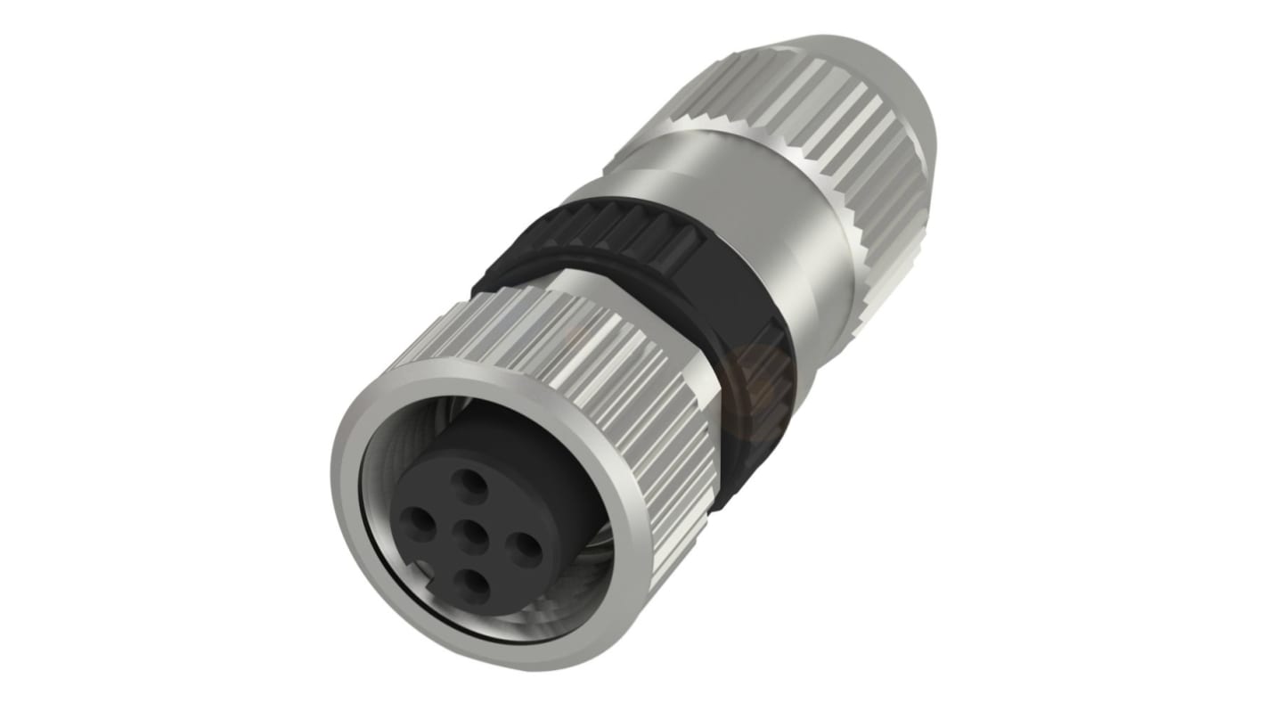 BALLUFF Industrial Circular Connectors, 4 Contacts, Cable Mount, M12 Connector, Socket, IP67