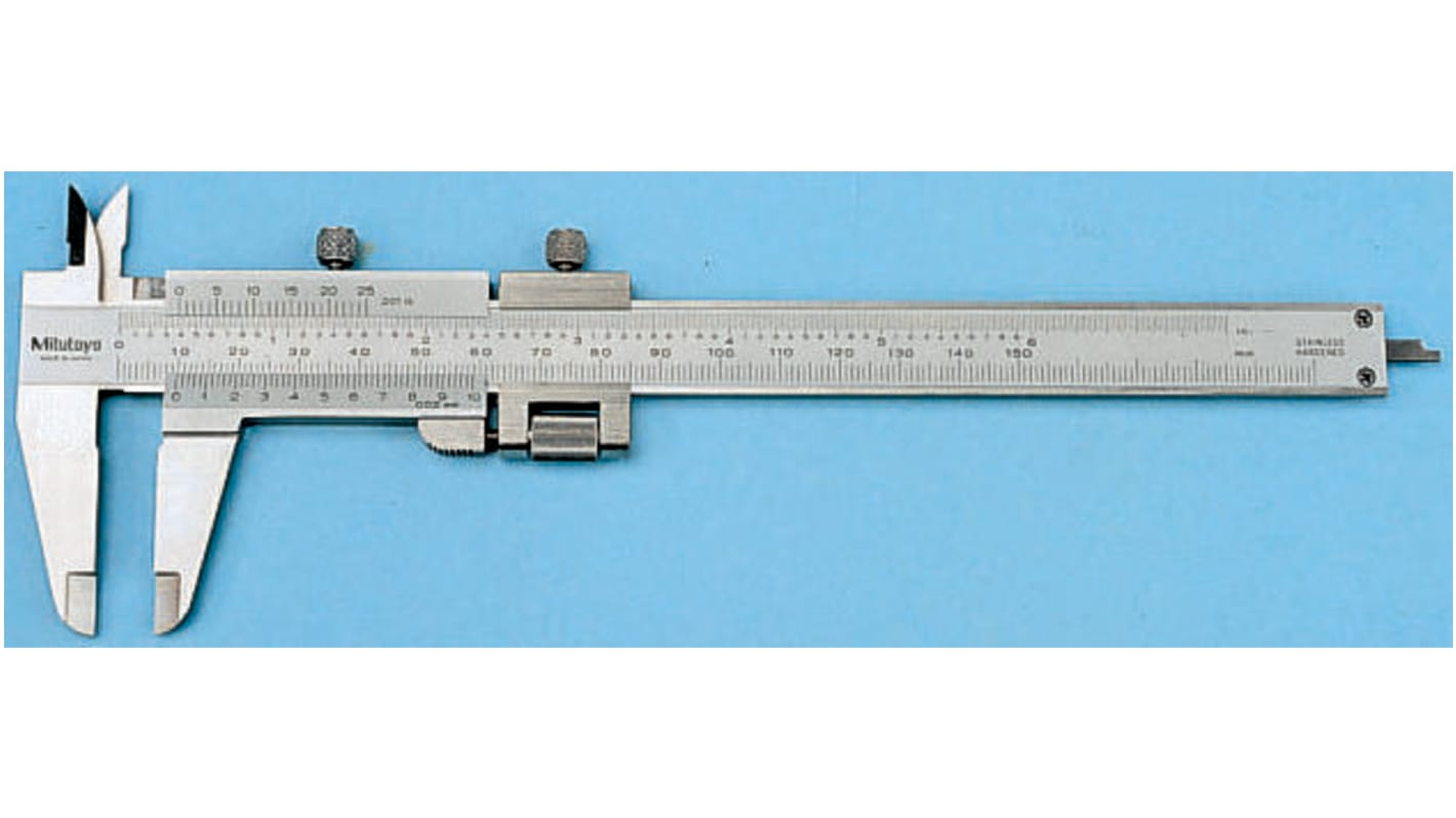 Mitutoyo 130mm Vernier Caliper 0.02 mm Resolution, Metric & Imperial