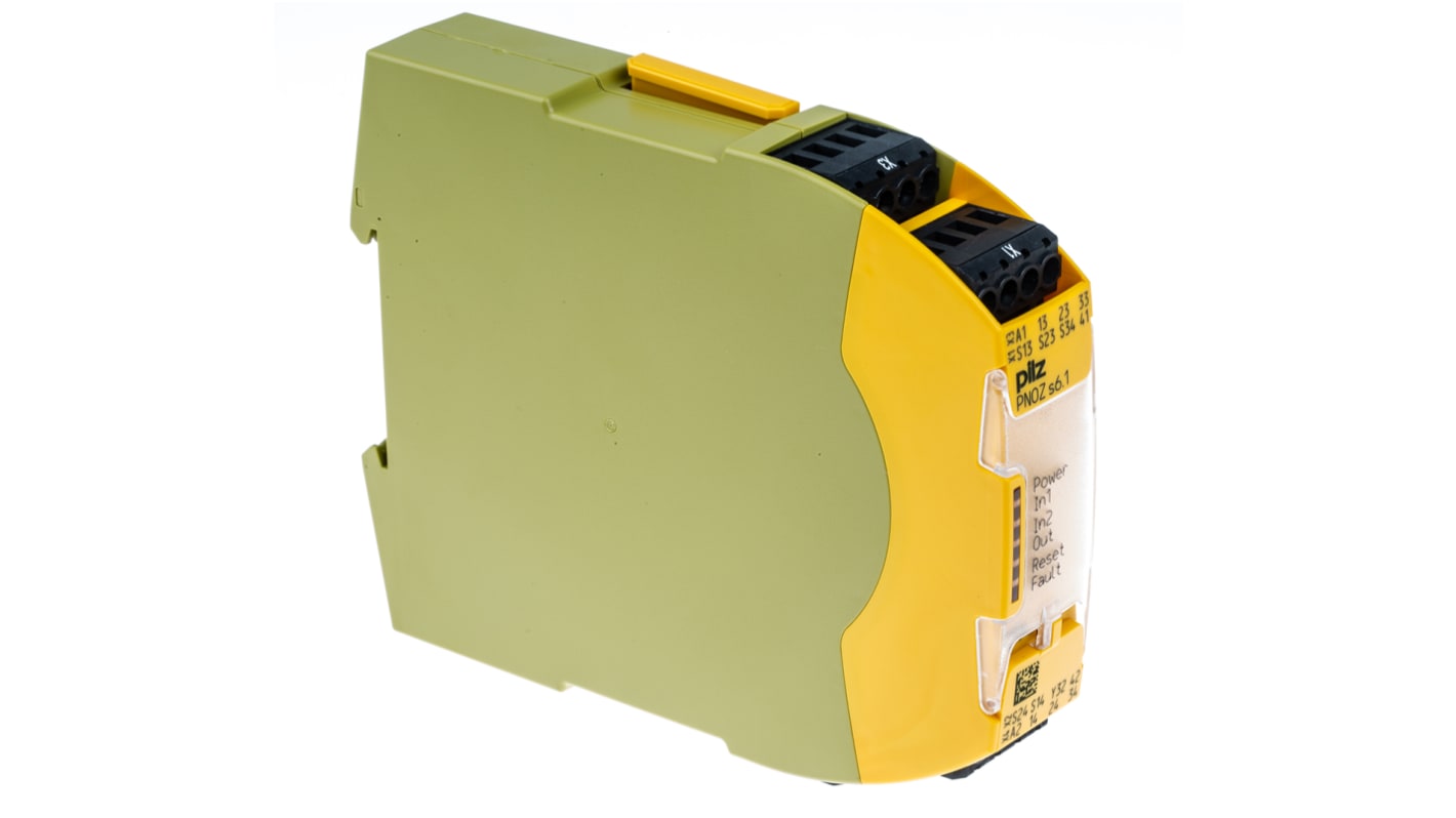 Pilz PNOZ s6.1 Series Dual-Channel Two Hand Control Safety Relay, 48 → 240V ac/dc, 3 Safety Contact(s)