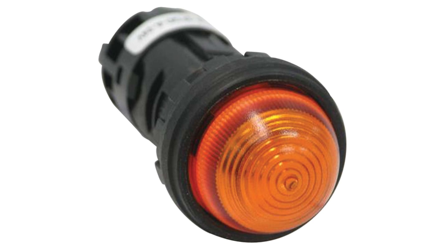 Idec Orange Panel Mount Indicator, 24.1 x 22.3mm Mounting Hole Size, Screw Terminal Termination