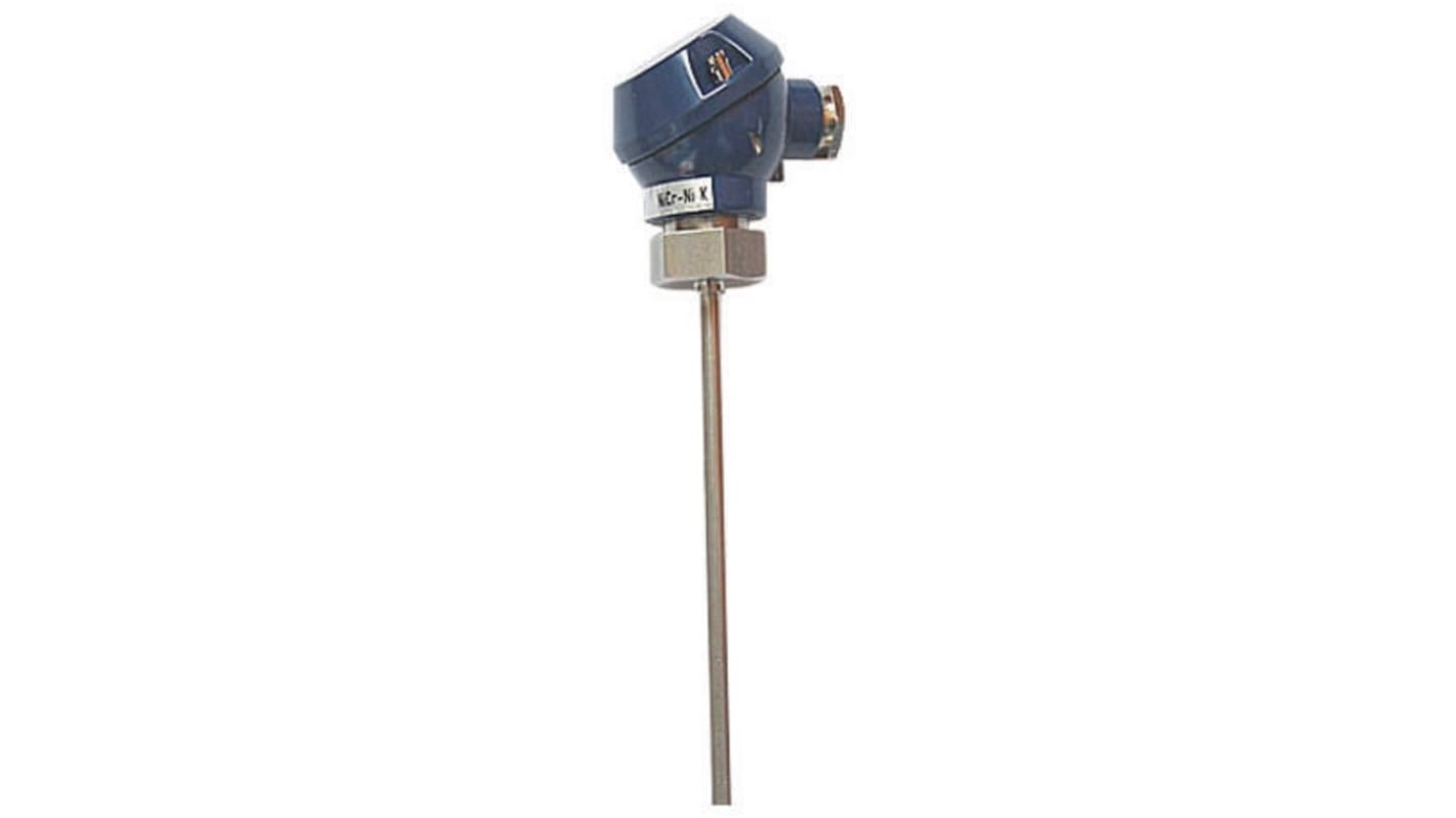 Jumo Type K Thermocouple 1m Length, 6mm Diameter → +1200°C