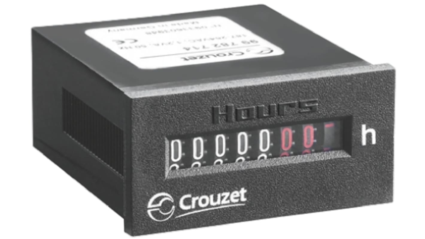 Crouzet CHM24 Counter, 7 Digit, 264 V ac