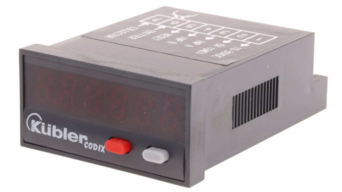 Kübler CODIX 524 Counter, 6 Digit, 60kHz, 10 → 30 V dc