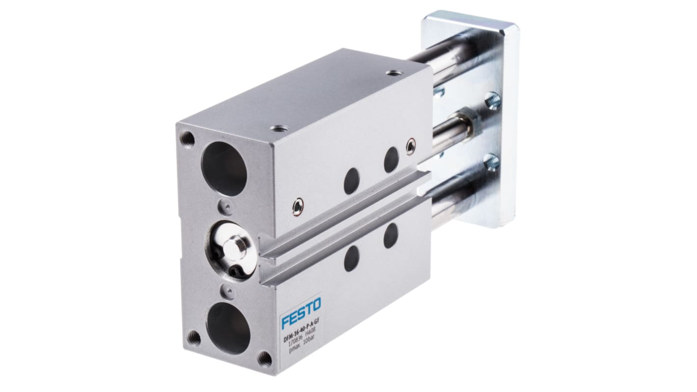 Festo Pneumatic Guided Cylinder - 170836, 16mm Bore, 40mm Stroke, DFM Series, Double Acting
