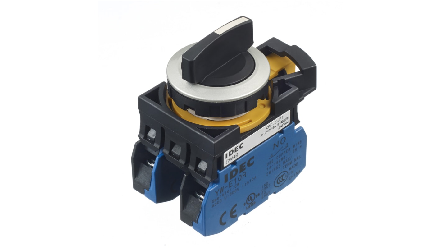 Idec 3 Position Selector Switch - (2NO) 22mm Cutout Diameter