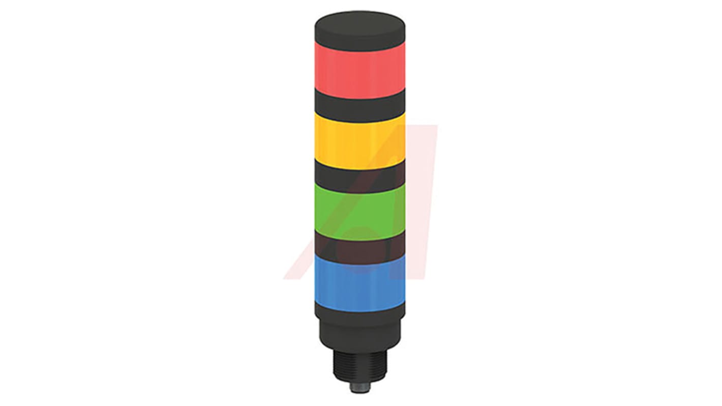 Banner TL50 Series Blue, Green, Red, Yellow Signal Tower, 4 Lights, 18 → 30 V dc, Versatile Mount