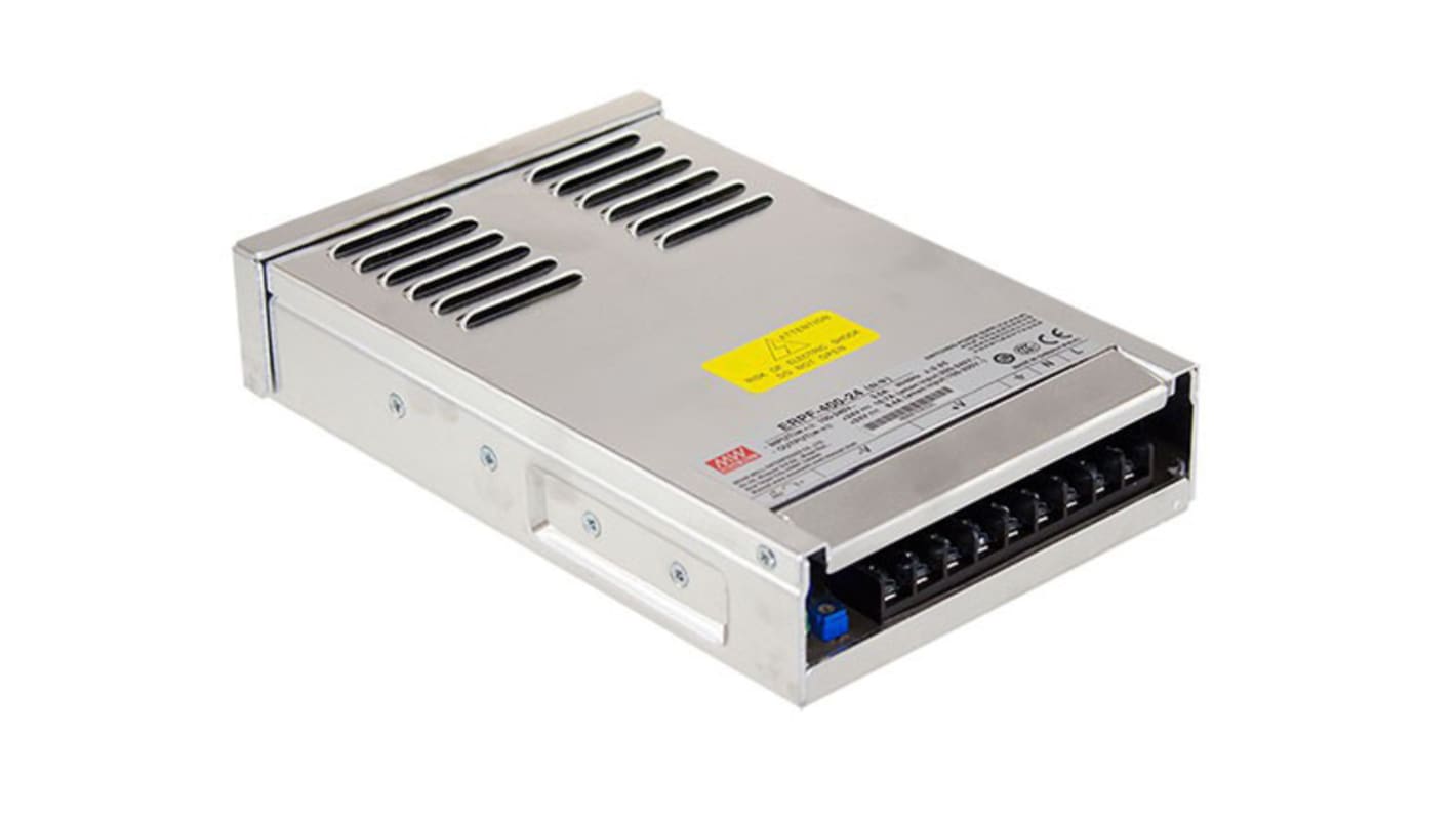 Mean Well Switching Power Supply, 12V dc, 30A, 360W, 1 Output 127 → 370 V dc, 90 → 264 V ac Input Voltage