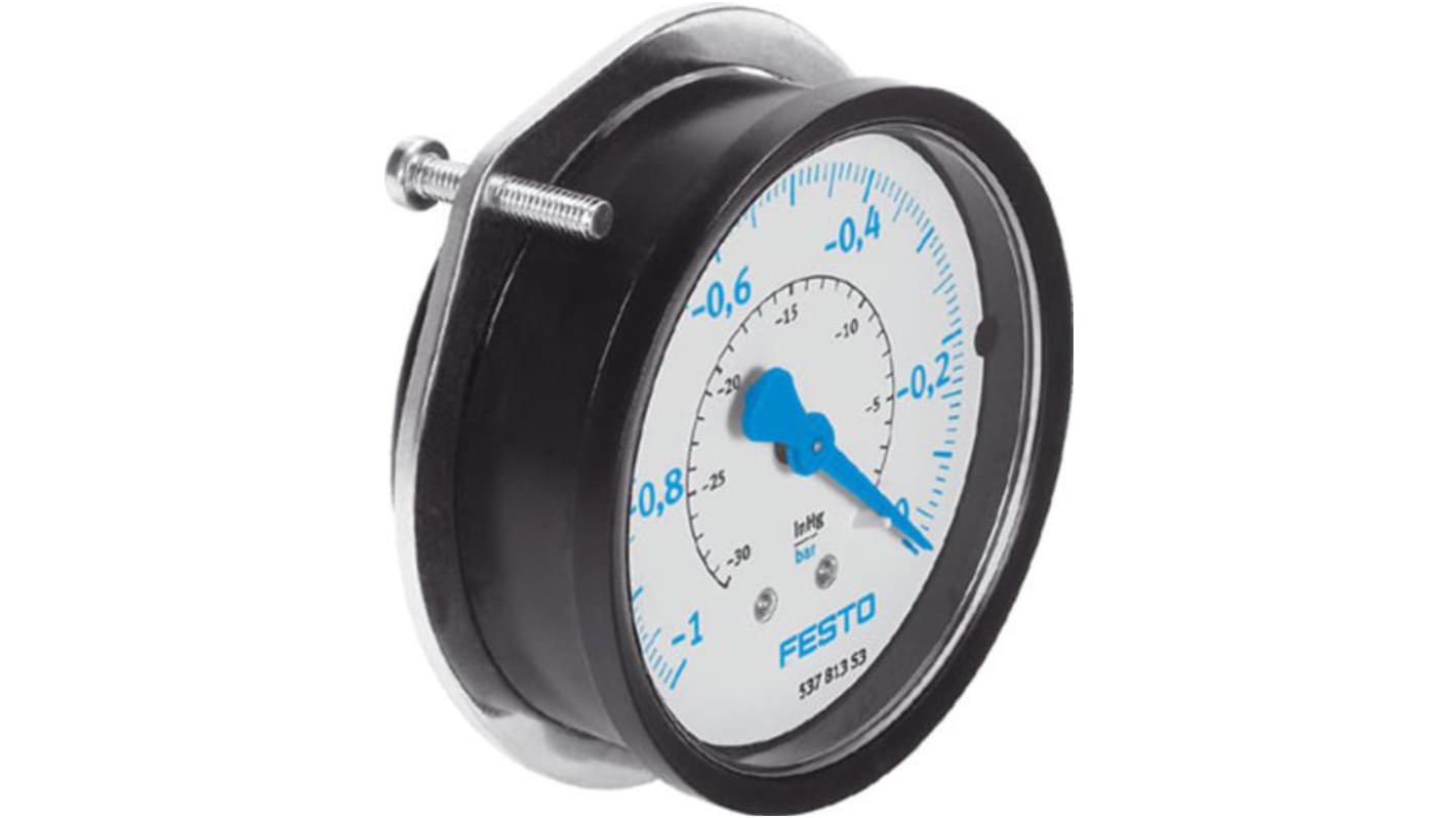 Festo Vacuum Pressure Gauge 0bar, FVAM-40-V1/0-G1/8-EN, 537812