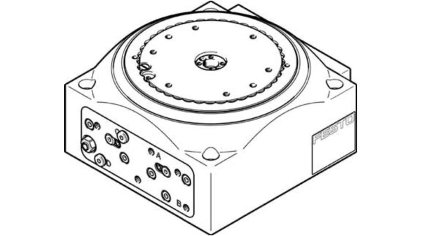 Festo DHTG-90-4-A Series Double Action Pneumatic Rotary Actuator, <= 0.03° Rotary Angle