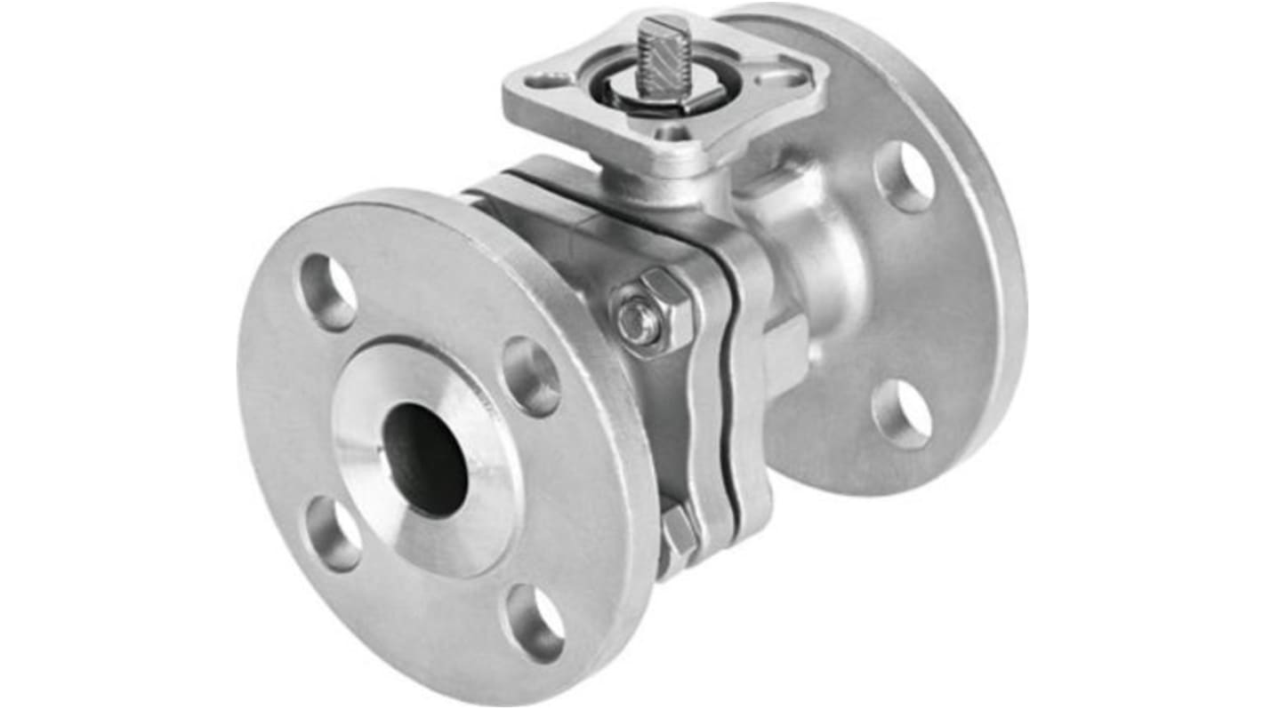 Festo Stainless Steel 2 Way, Ball Valve, 65mm, 16bar Operating Pressure