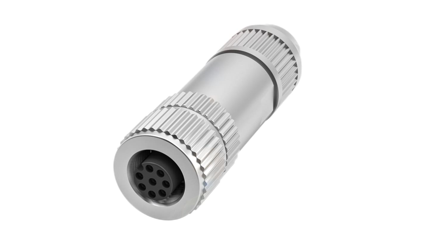 BALLUFF Industrial Circular Connectors, 8 Contacts, Cable Mount, M12 Connector, Socket, IP67