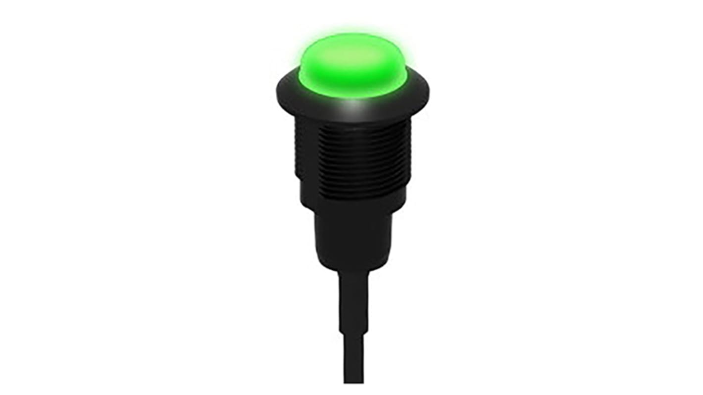Banner Green Panel Mount Indicator, 10 → 30V dc, 18mm Mounting Hole Size