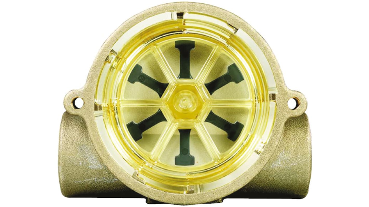 Gems Sensors RFS Series RotorFlow Electronic Flow Sensor for Liquid, 2 L/min Min, 20 L/min Max