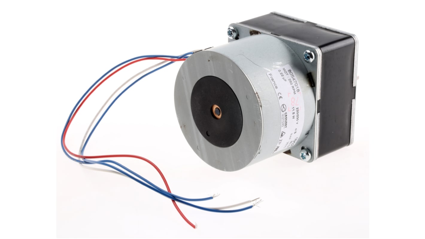 Crouzet Reversible Synchronous Geared AC Geared Motor, 7.2 W, 230 → 240 V