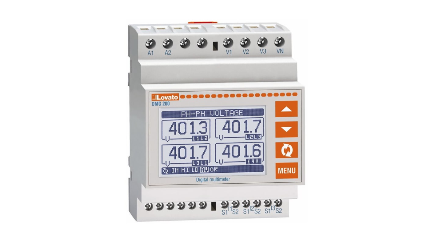 Lovato DMG LCD Digital Panel Multi-Function Meter