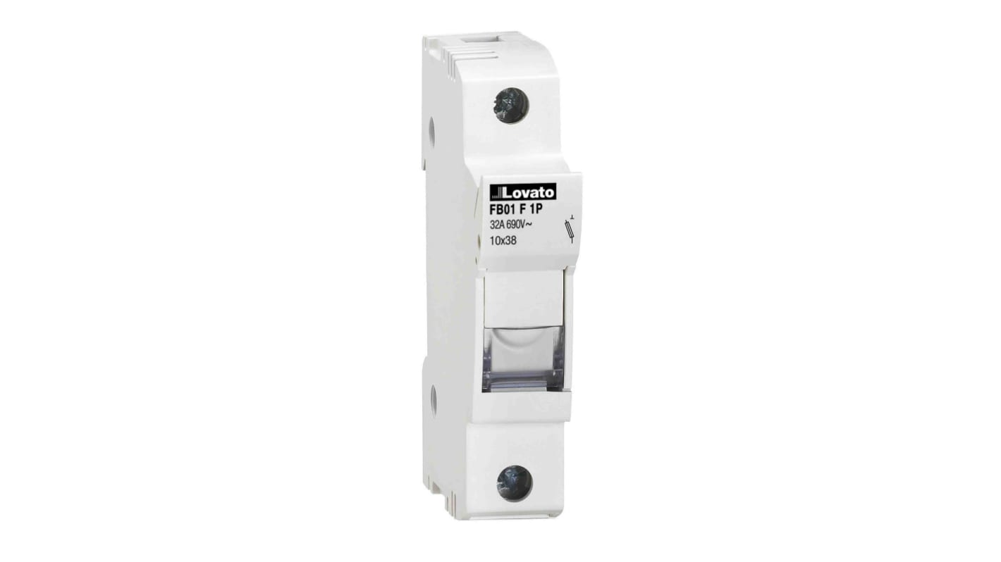 Lovato 32A Rail Mount Fuse Holder, 1P, 690V ac