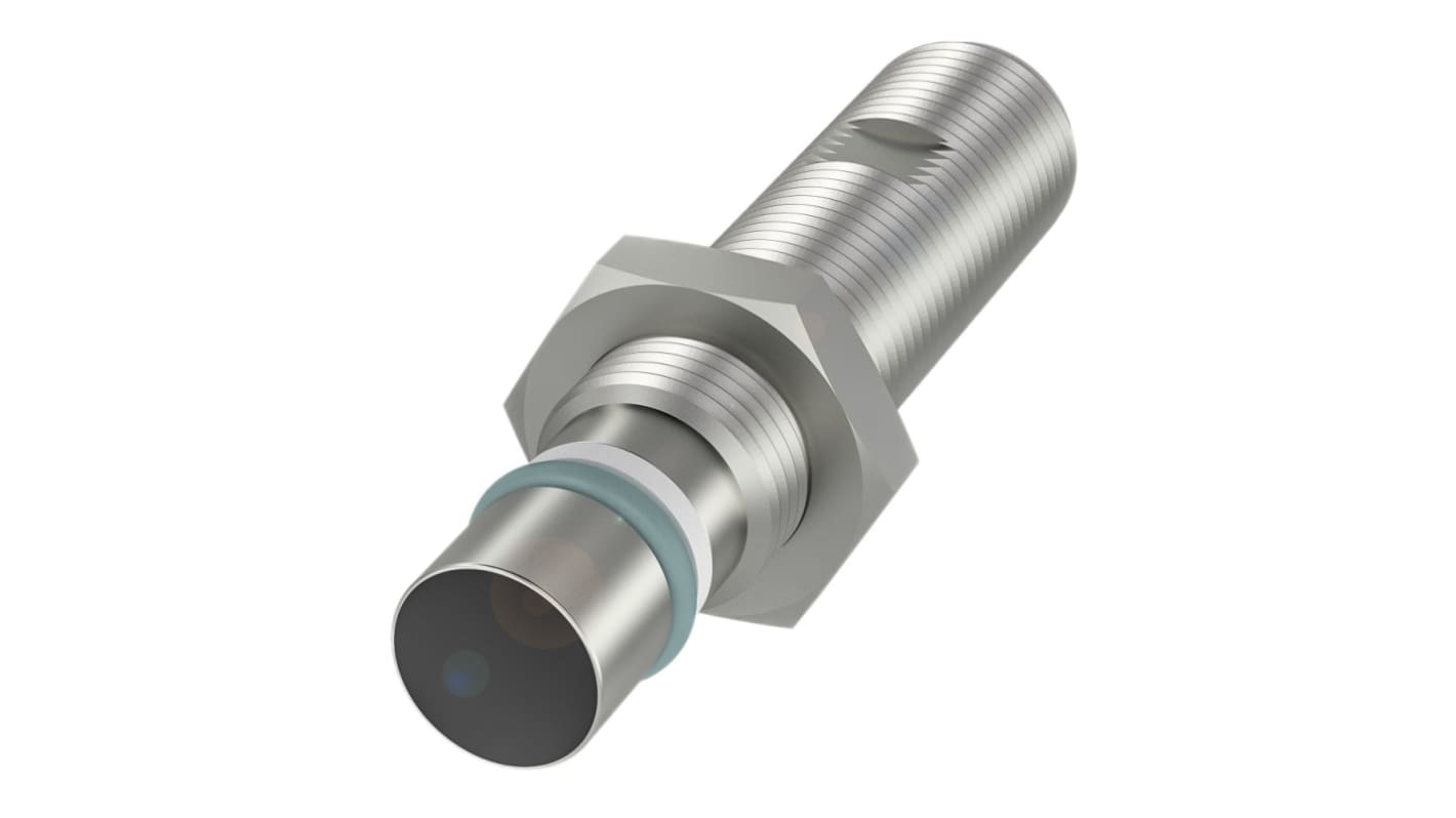 BALLUFF BES Series Inductive Barrel-Style Inductive Proximity Sensor, M12 x 1, 1.5mm Detection, PNP Output, 10 →