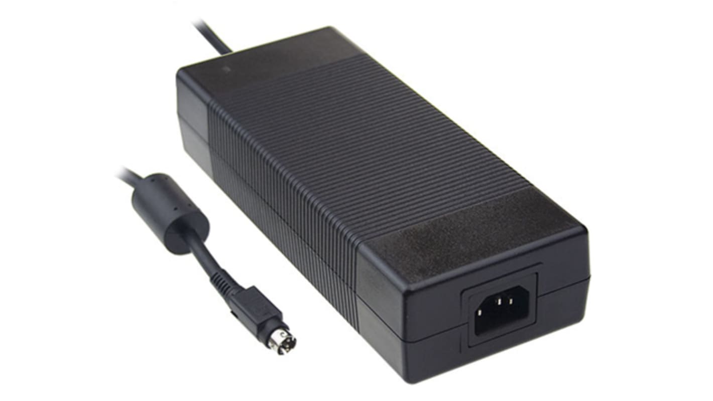 Mean Well 180W Power Brick AC/DC Adapter 12V dc Output, 0 → 15A Output