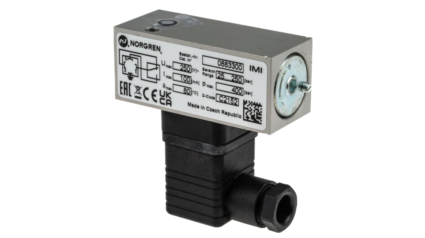 Norgren Pressure Switch, 25bar to 250 bar