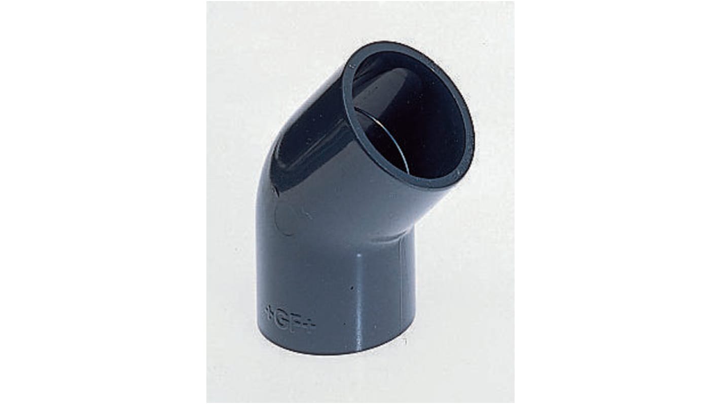 Georg Fischer 45° Elbow PVC Pipe Fitting, 50mm