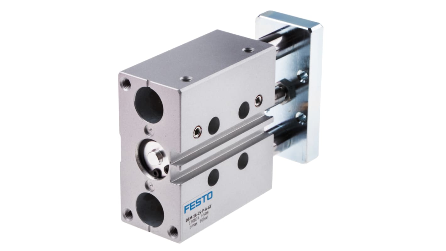 Festo Pneumatic Guided Cylinder - 170834, 16mm Bore, 25mm Stroke, DFM Series, Double Acting