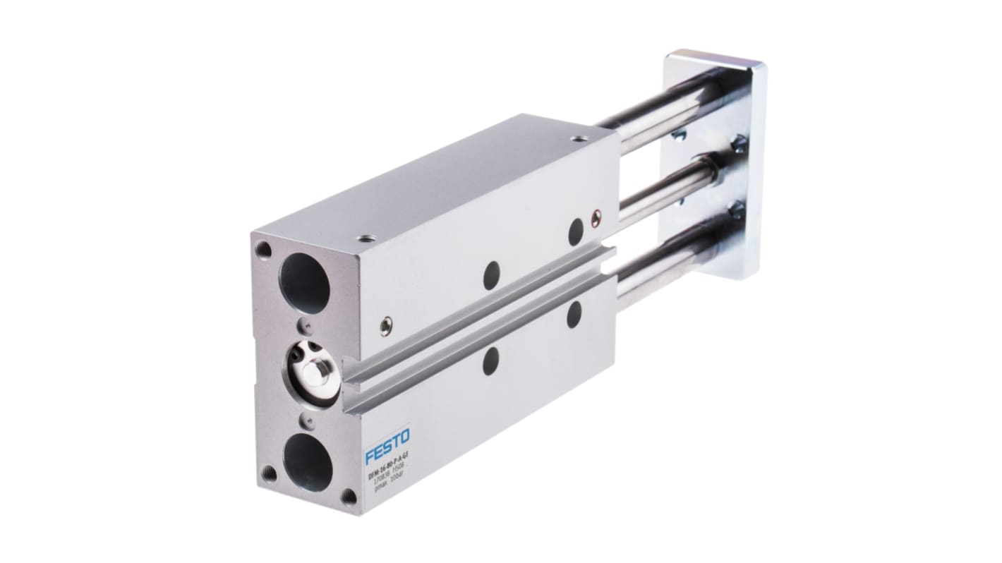 Festo Pneumatic Guided Cylinder - 170838, 16mm Bore, 80mm Stroke, DFM Series, Double Acting