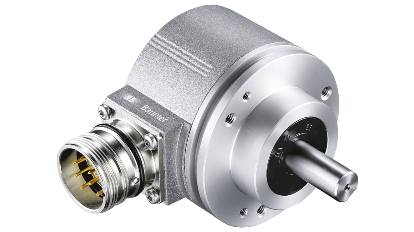 Baumer EIL580P Series Optical Incremental Encoder, 1 → 65536 ppr, TTL/HTL Signal, Solid Type, 10mm Shaft