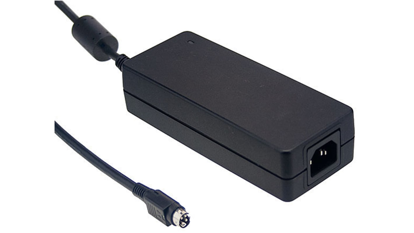 Mean Well 120W Power Brick AC/DC Adapter 48V dc Output, 2.5A Output