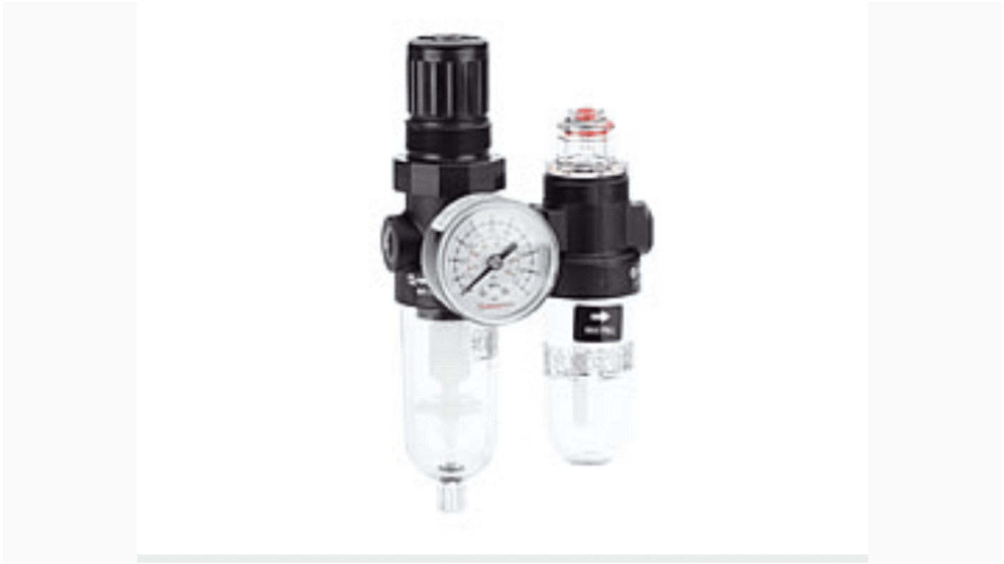 IMI Norgren G 1/4 Filter Regulator Lubricator, Automatic Drain, 40μm Filtration Size