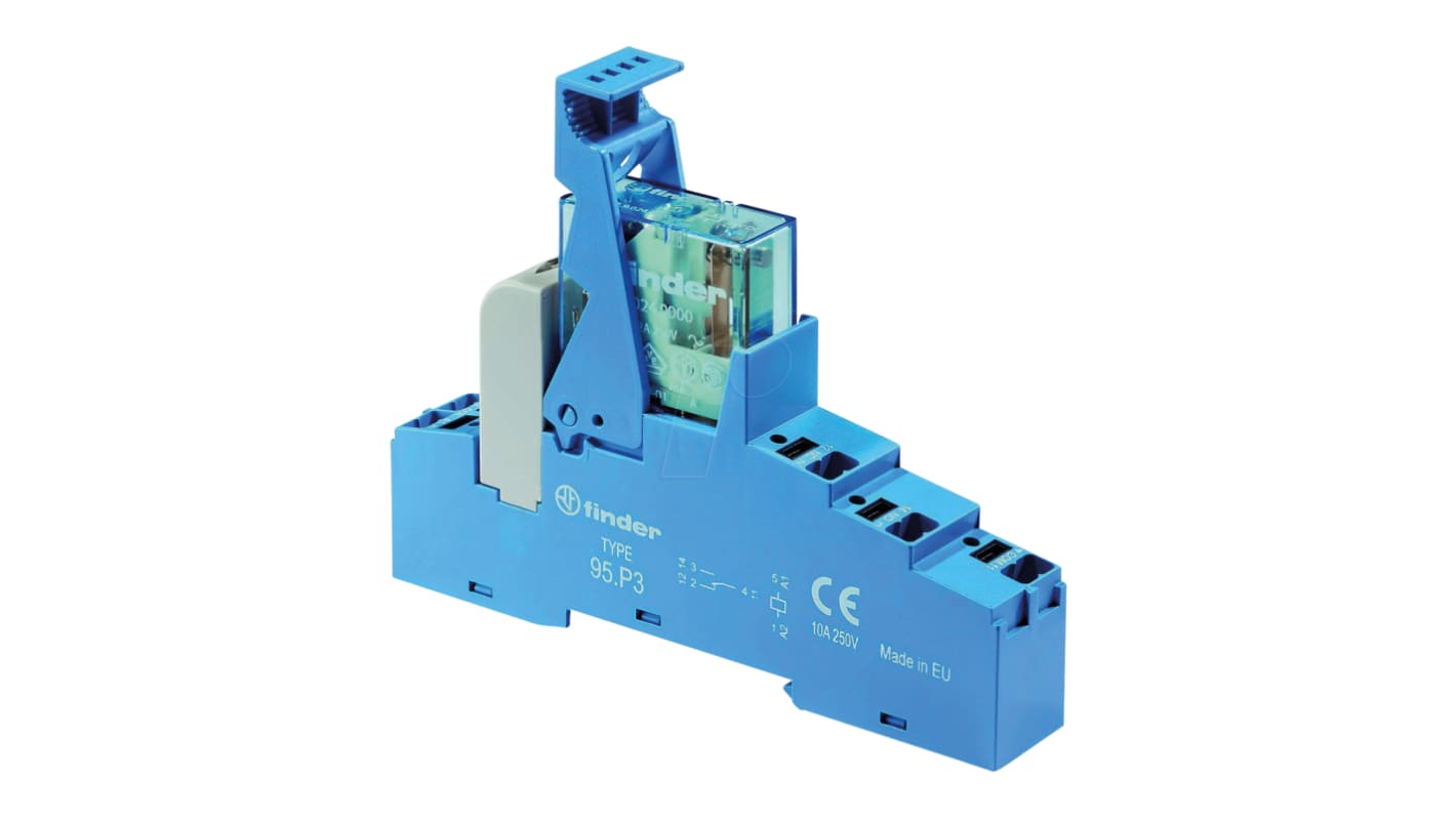 Finder  DIN Rail Mount Interface Relay, 110V ac Coil, 10A Load Current, SPDT