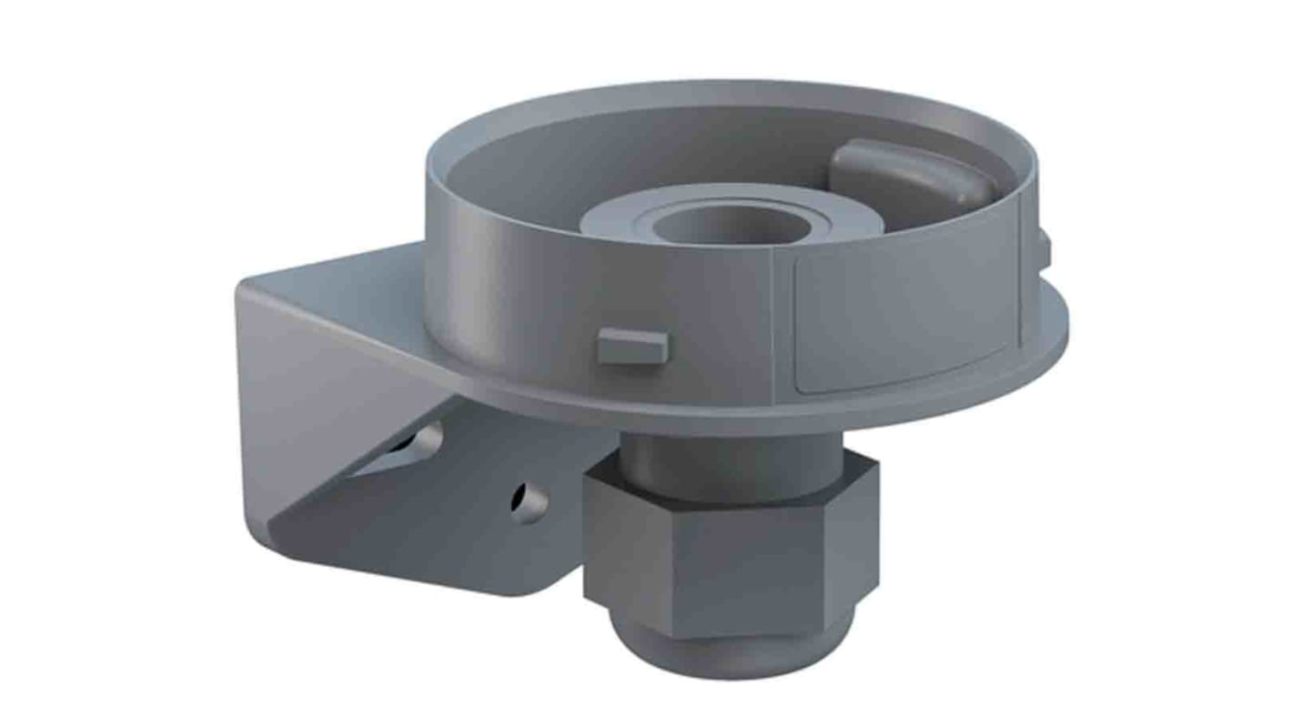 Werma IP66 Rated Grey Mounting Base