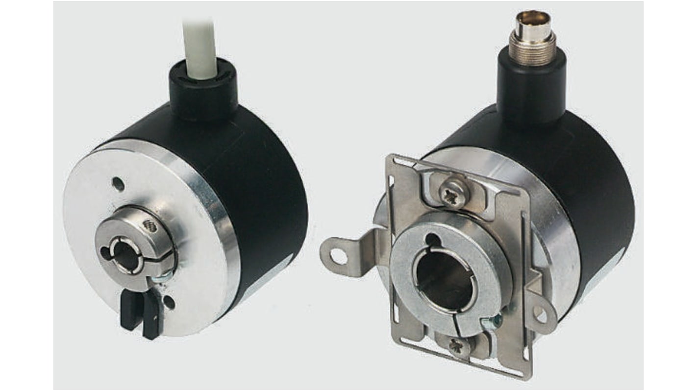 Baumer BHK Series Optical Incremental Encoder, 360 ppr, HTL/Push Pull Signal, Hollow Type, 12mm Shaft