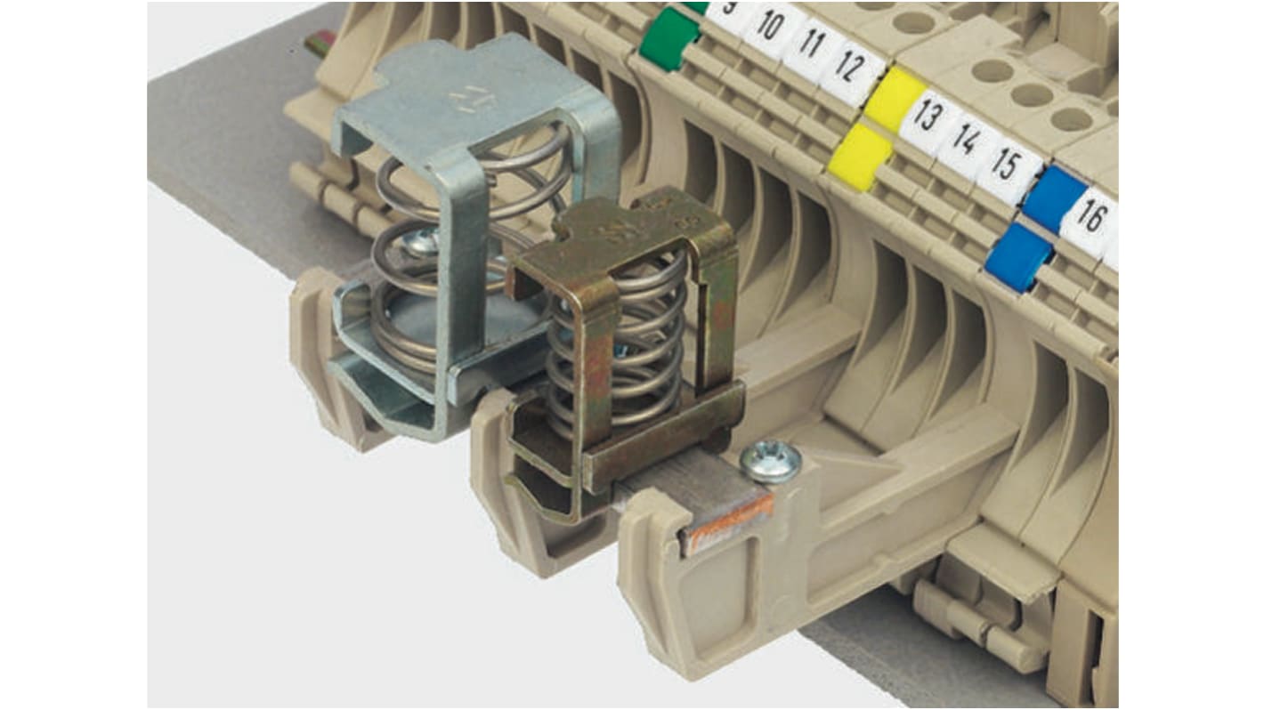 KLBUE Clamping Yoke for use with  for use with Terminal Blocks