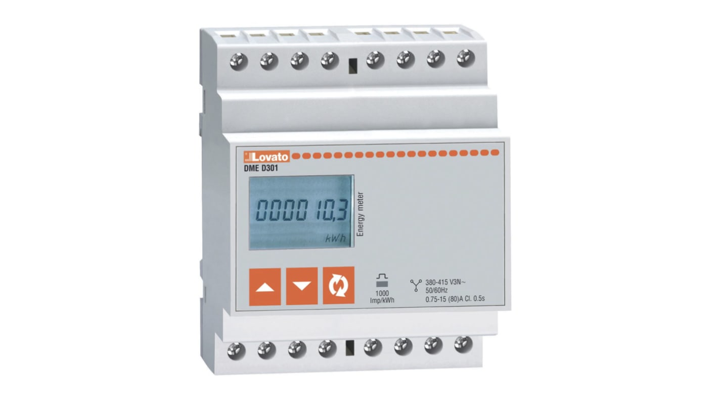Lovato 3 Phase LCD Energy Meter, Type